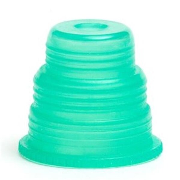 Bio Plas Bio Plas 8365 Hexa-Flex Safety Caps for 10mm; 12mm; 13mm; 16mm; 18mm Tubes 500 pk - Green 8365 - main